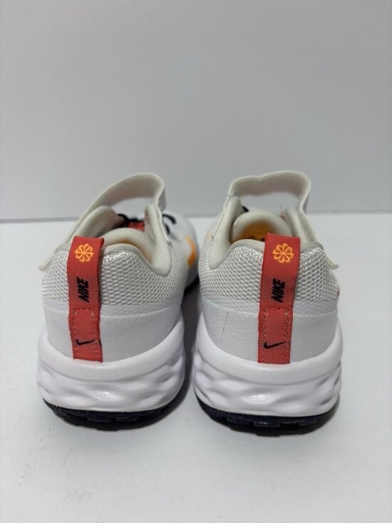 Nike Big Kids’ Revolution PS 6, White Sneakers, Boys’ Size 12 - Picture 4 of 5